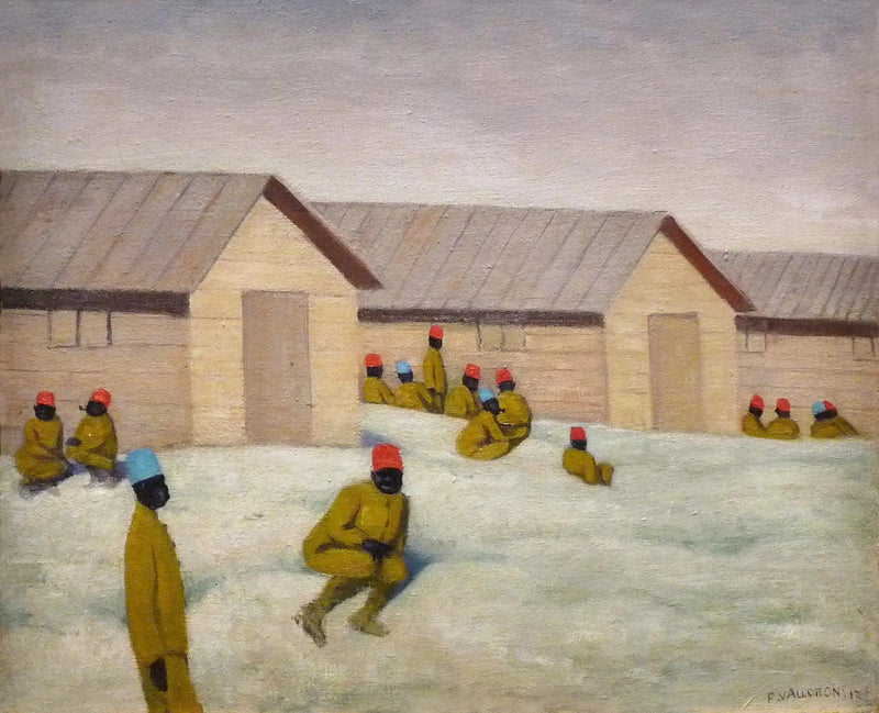 Soldados senegaleses no acampamento de Mailly - Félix Vallotton