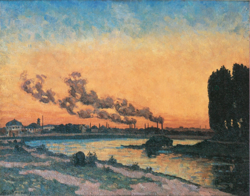 Pôr do sol em Ivry - Armand Guillaumin
