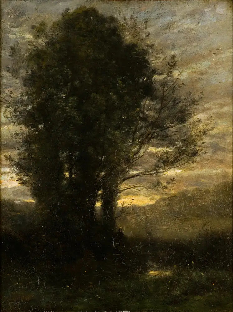 Pôr do sol após a chuva - Jean-Baptiste Camille Corot