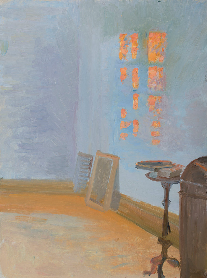 Pôr do sol no ateliê do artista em Markvej. - Anna Ancher
