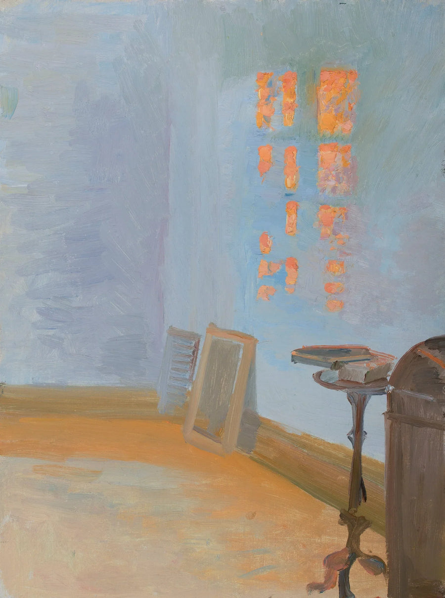 Pôr do sol no ateliê do artista em Markvej. - Anna Ancher