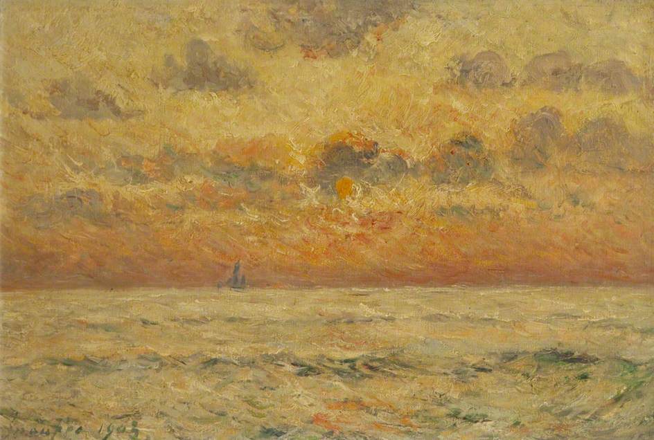 Soleil Couchant en Mer, Quiberon - Maxime Maufra image 1 reproduction réalisée par Alpha Reproduction