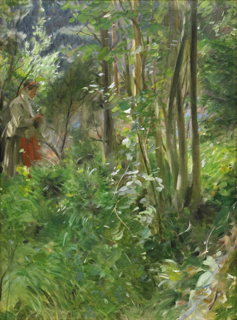 Sol no bosque - Anders Zorn