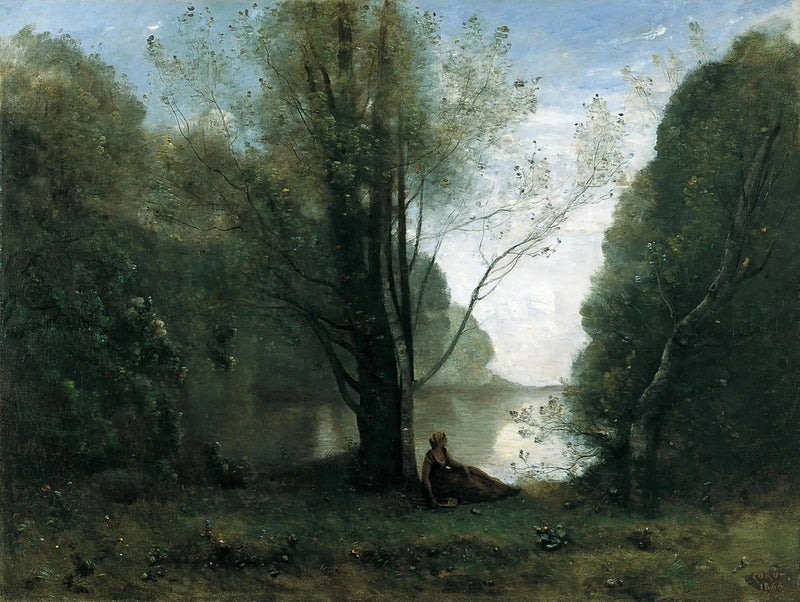 Solidão. Lembrança de Vigen, Limousin - Jean-Baptiste Camille Corot