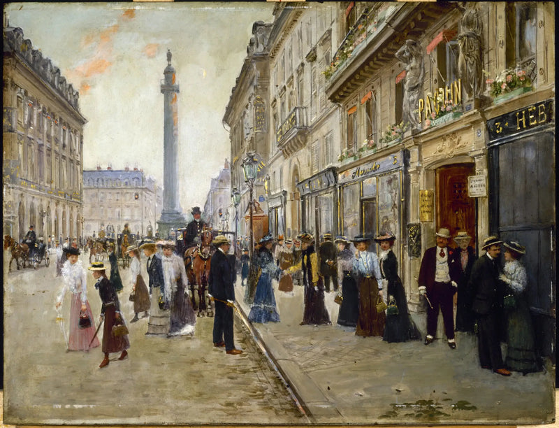 Saída das operárias da casa Paquin - Jean Béraud