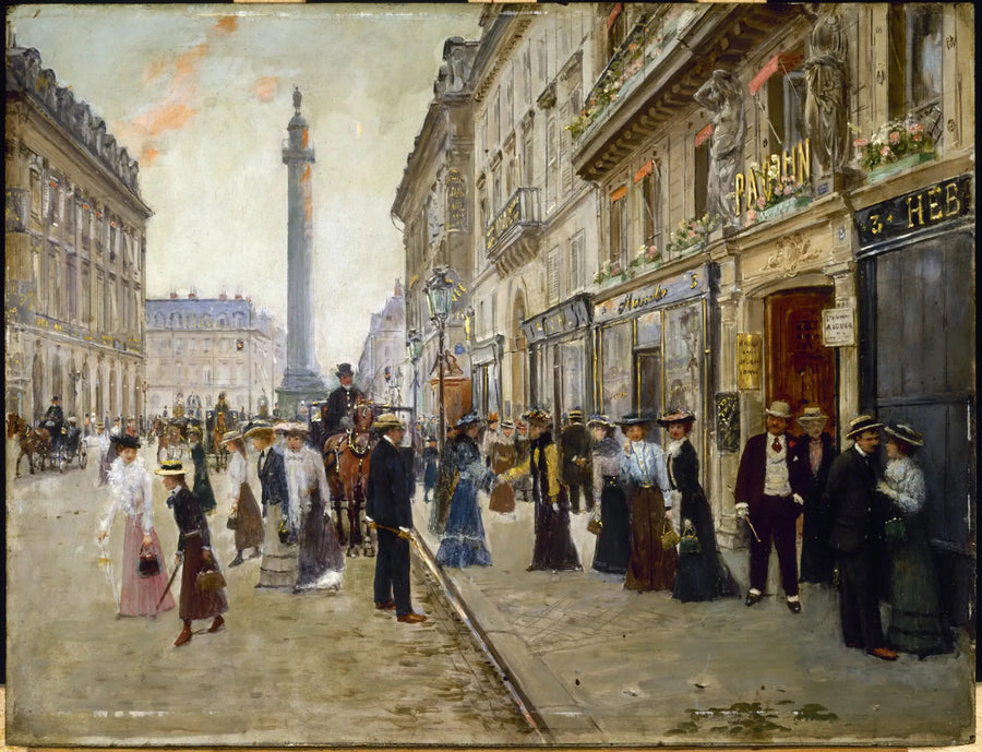 Saída das operárias da casa Paquin - Jean Béraud