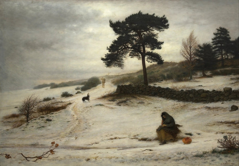 Suspiro, suspiro, vento de inverno - John Everett Millais