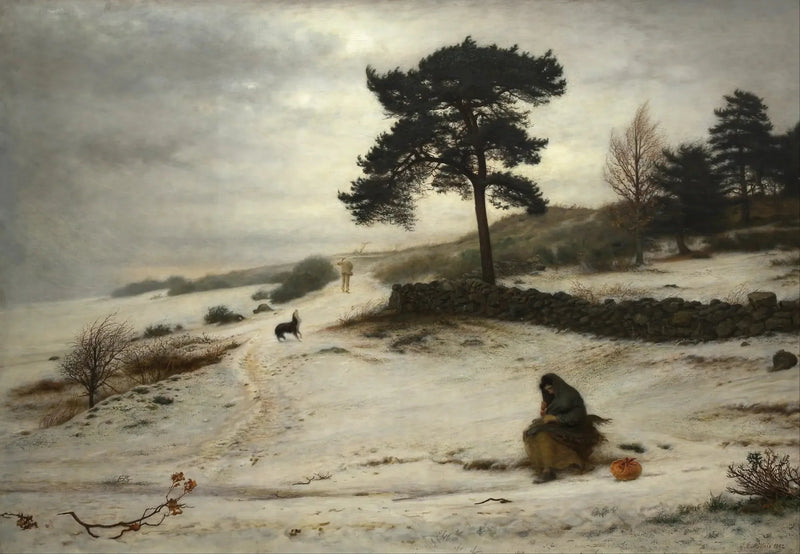 Suspiro, suspiro, vento de inverno - John Everett Millais