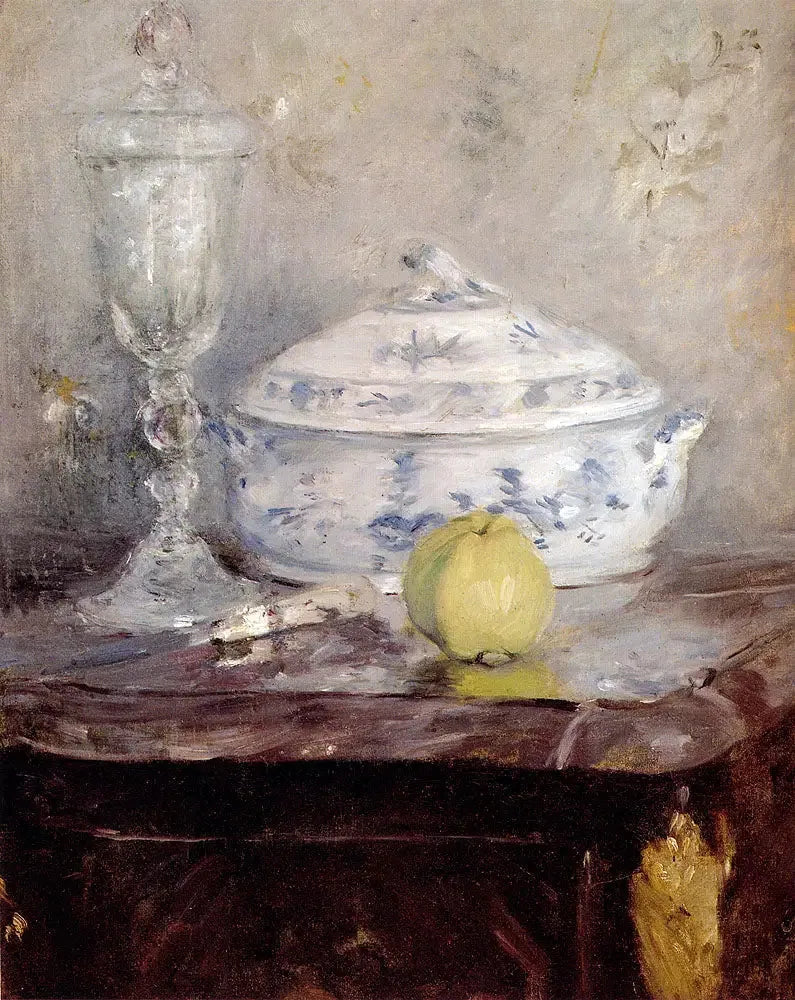 Sopeira e maçã - Berthe Morisot