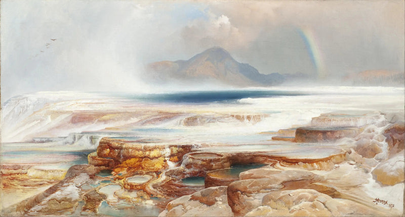 Fontes quentes de Yellowstone - Thomas Moran