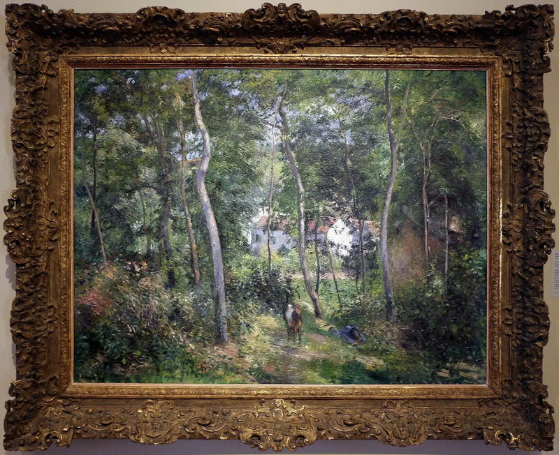 Sub-bosque no Hermitage, Pontoise / O Fundo do Hermitage - Camille Pissarro