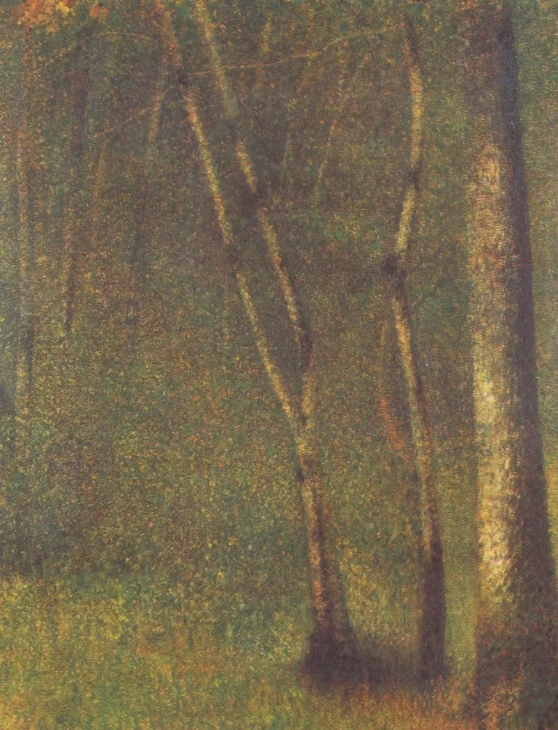 Sub-bosque em Pontaubert - Georges Seurat