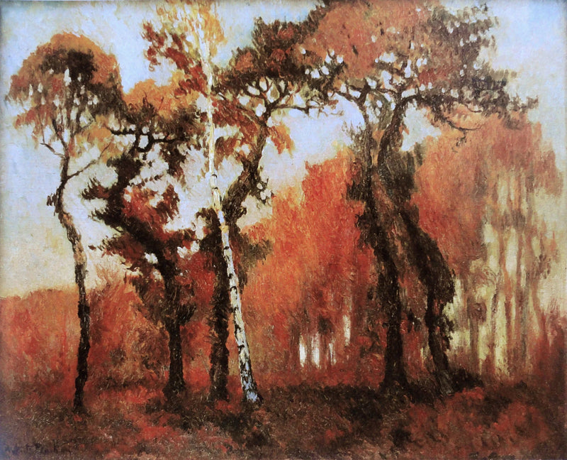 Sob bosques de outono - Robert Antoine Pinchon