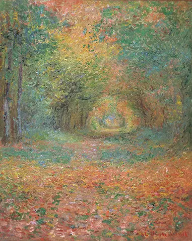 Sub-bosque na floresta de Saint-Germain - Claude Monet