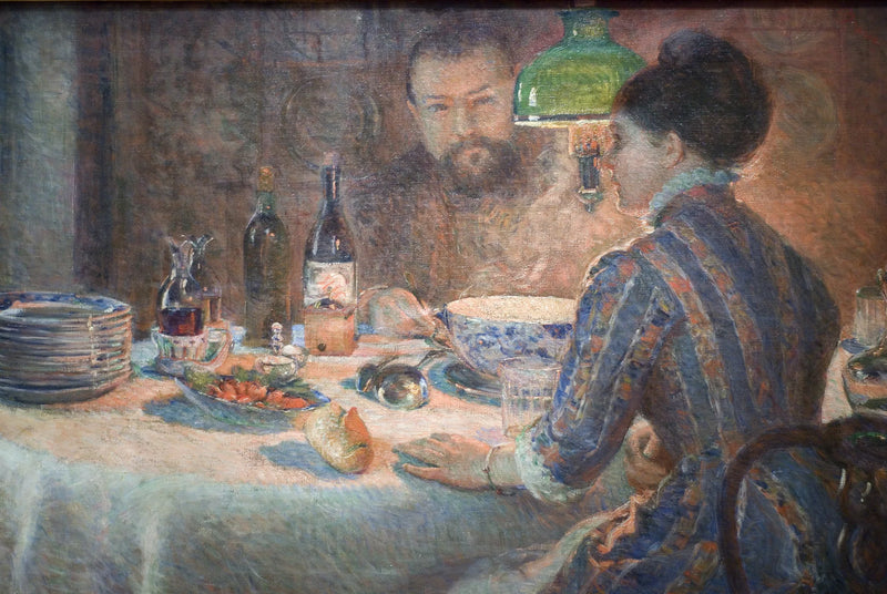 Sob a Lâmpada - Marie Bracquemond