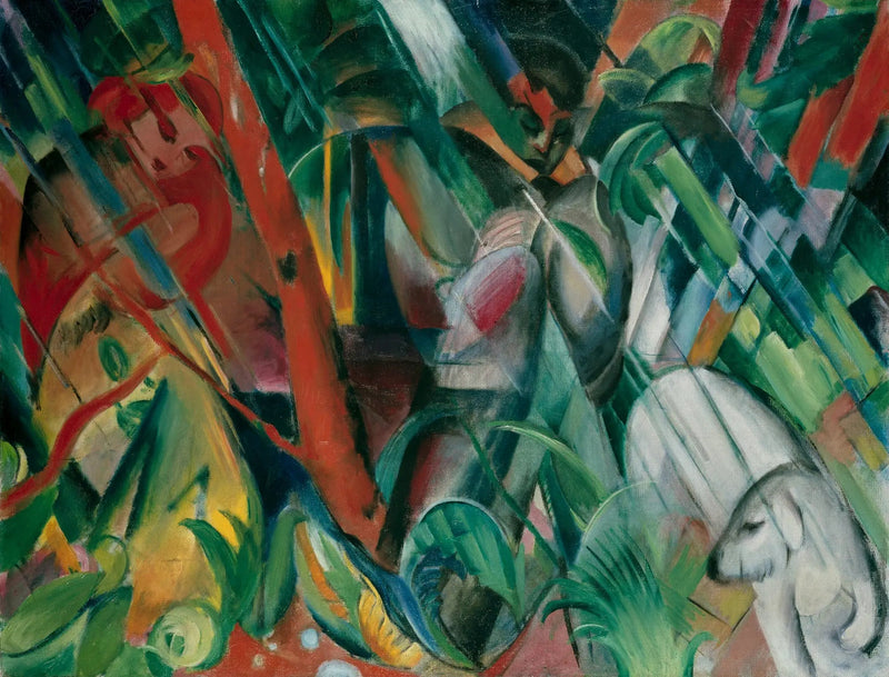 Sob a chuva - Franz Marc
