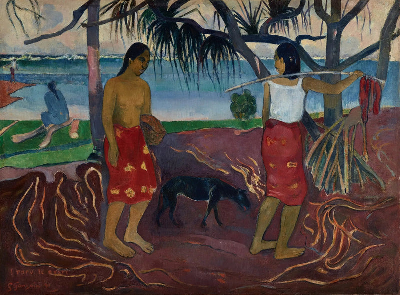 Sob o Pandanus - Paul Gauguin