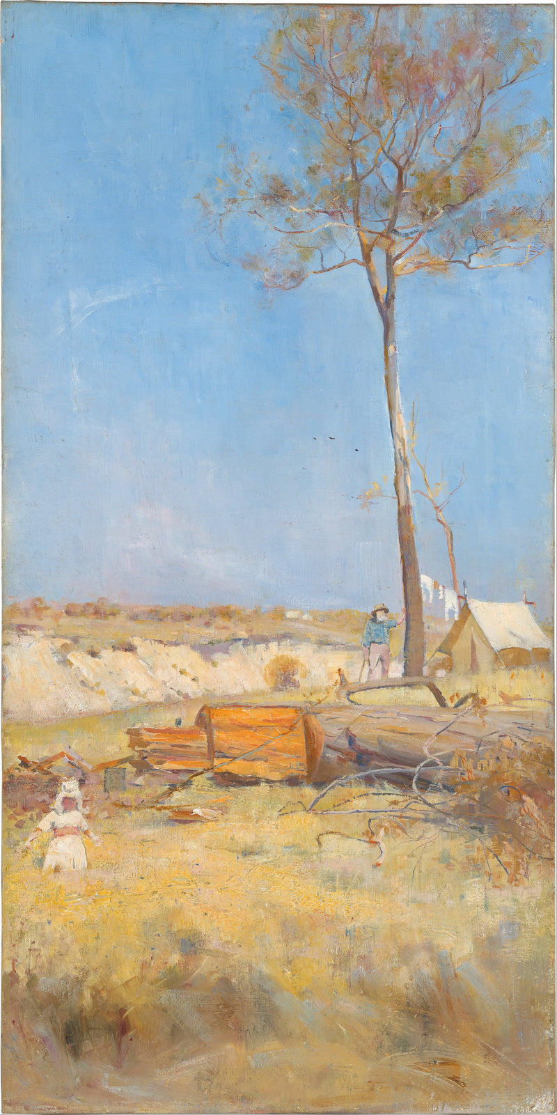 Sob o sol do sul (Campo do lenhador) - Charles Conder