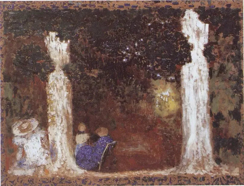 Sob as árvores - Édouard Vuillard
