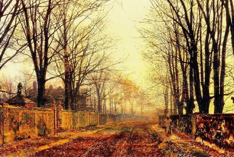 Sob as faias - John Atkinson Grimshaw