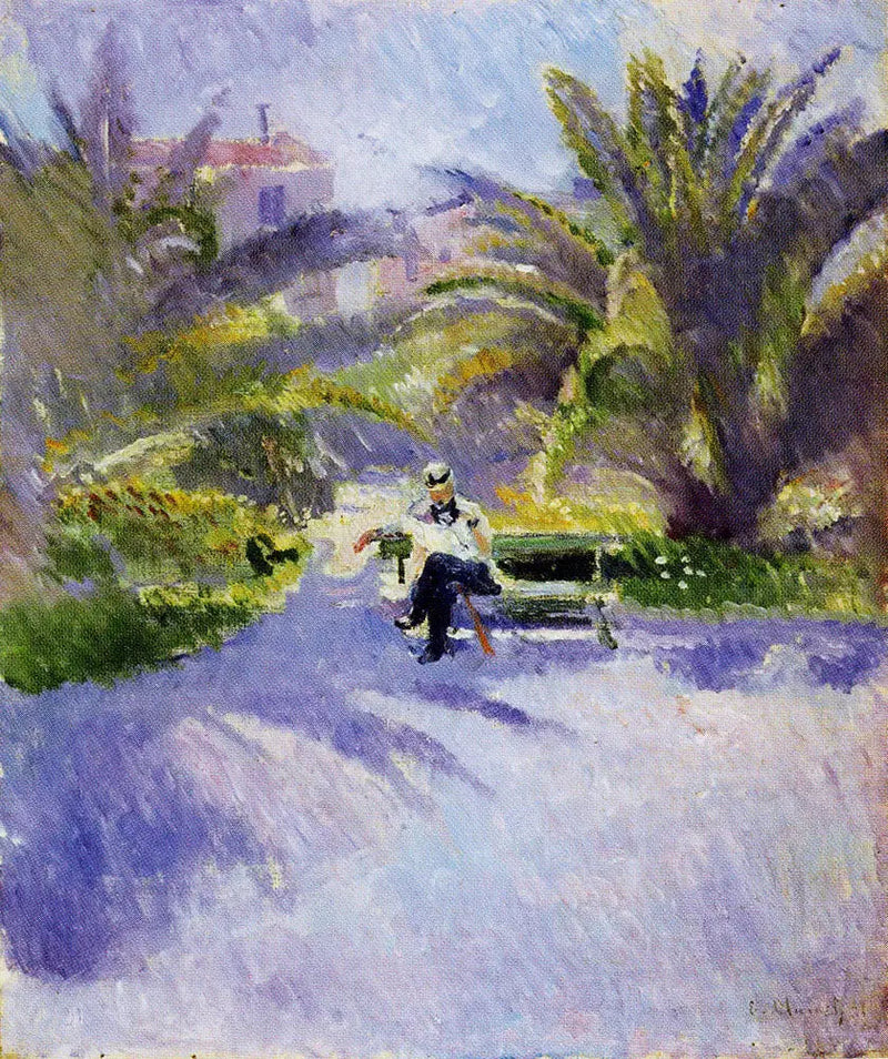 Sob os palmeiras em Nice - Edvard Munch