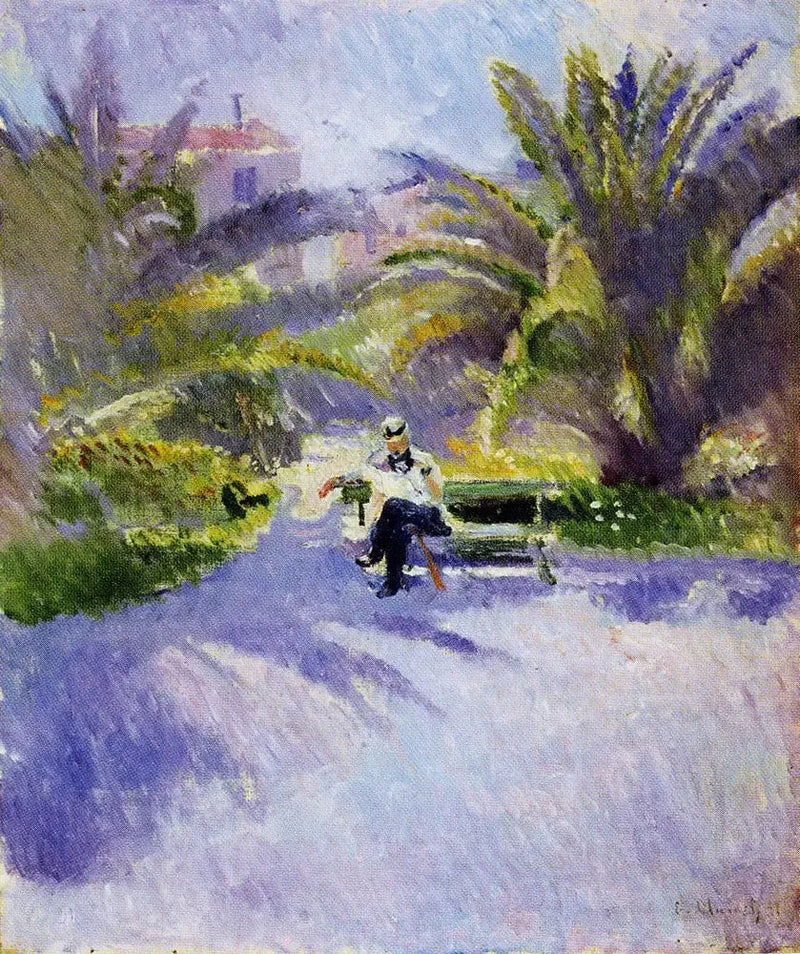 Sob os palmeiras em Nice - Edvard Munch