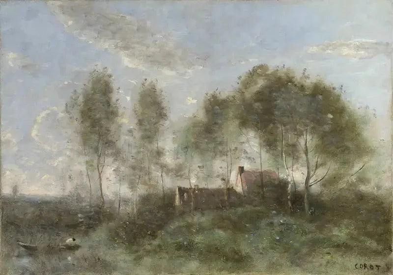 Lembrança de uma viagem a Coubron - Jean-Baptiste Camille Corot