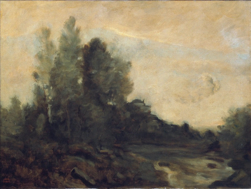Lembrança de Ariccia - Jean-Baptiste Camille Corot