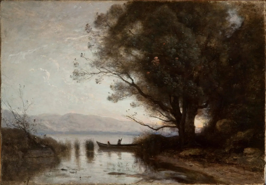 Lembrança de Riva - Jean-Baptiste Camille Corot