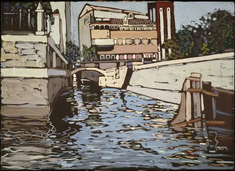 Lembrança de Veneza 3 (canal) - Vassily Kandinsky