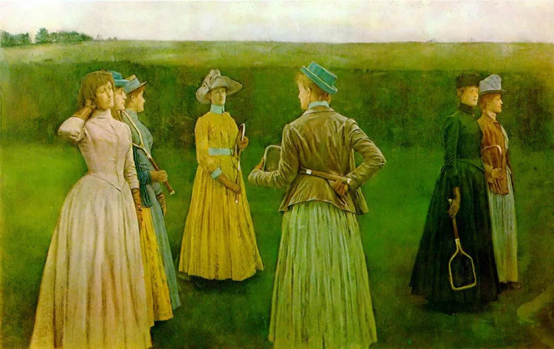 Lembranças - Tênis em grama - Fernand Khnopff