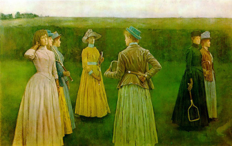 Lembranças - Tênis em grama - Fernand Khnopff