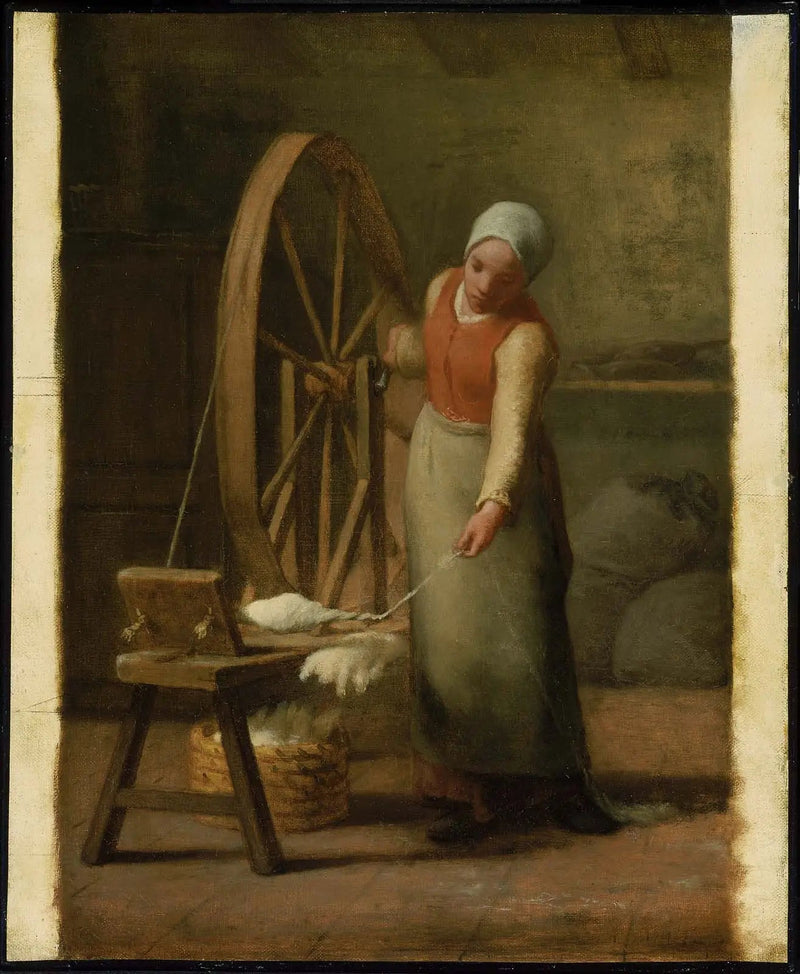 Girador de pé - Jean-François Millet