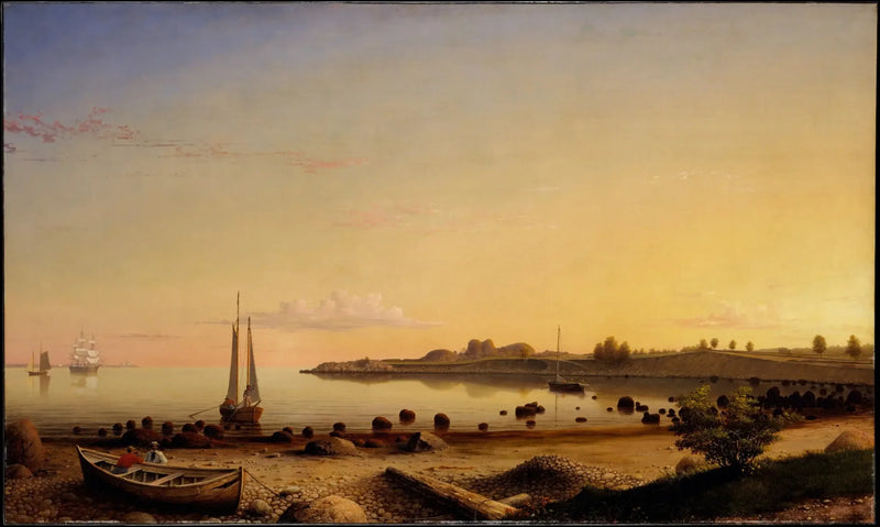 Palco Fort através do porto de Gloucester - Fitz Henry Lane