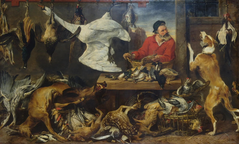 Stand de jeu - Frans Snyders image 1 reproduction artisanale de tableau