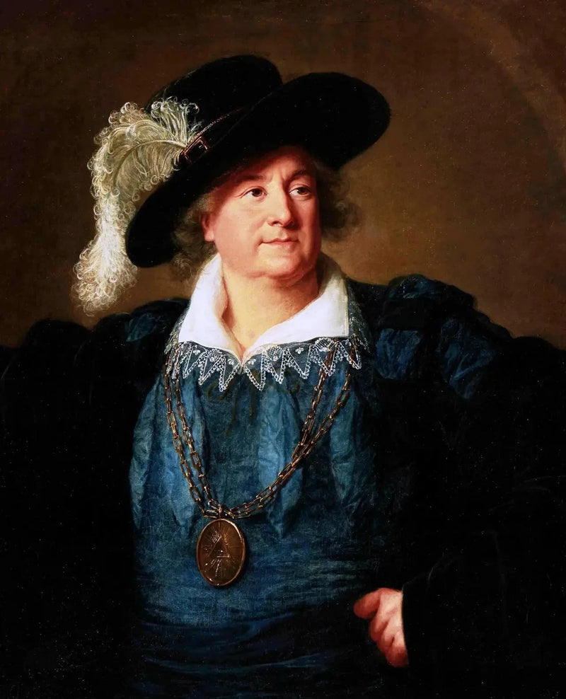 Stanislas Auguste com o emblema maçônico no peito - Élisabeth Vigée Le Brun