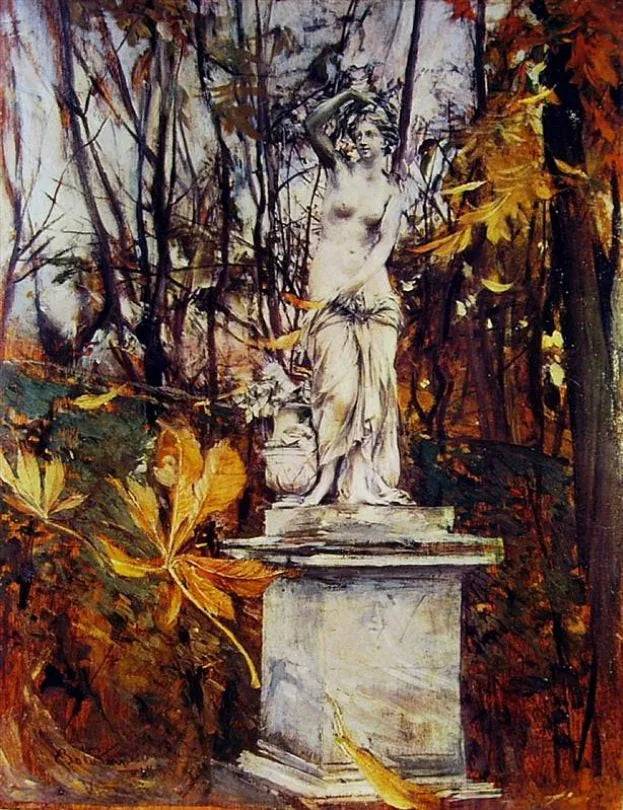 Estátua no parque de Versalhes - Giovanni Boldini
