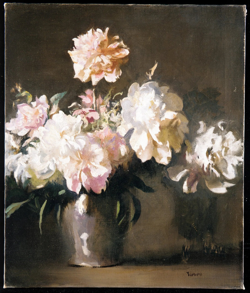 Natureza Morta: Vaso de Peônias - Edmund Charles Tarbell