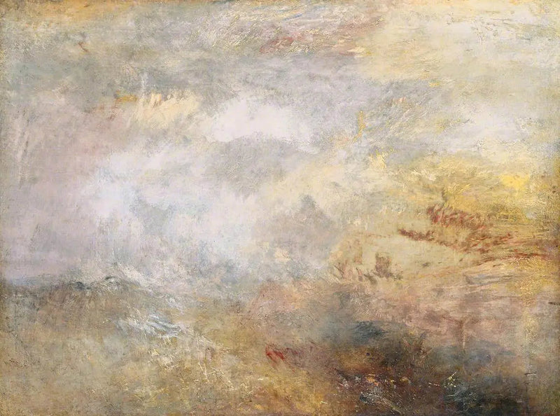 Mar Tempestuoso com Golfinhos - J. M. W. Turner