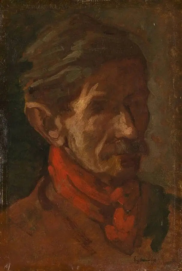 Studiekop van een blinde man - Eugène Delacroix image 1 tableau peint à l’huile sur toile