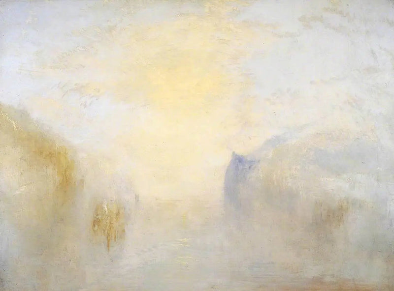 Nascer do sol, com um barco entre as cabeceiras - J. M. W. Turner