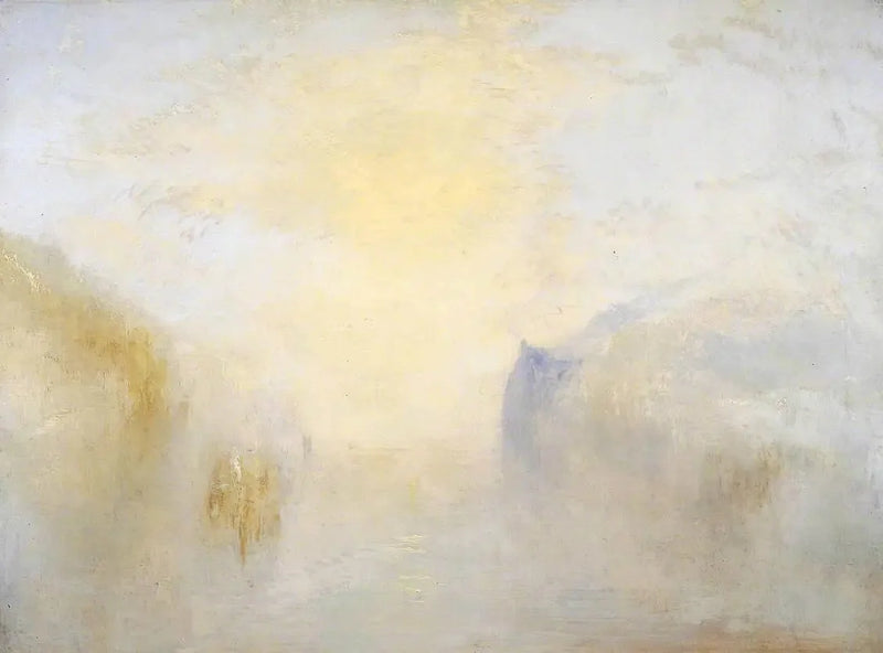 Nascer do sol, com um barco entre as cabeceiras - J. M. W. Turner