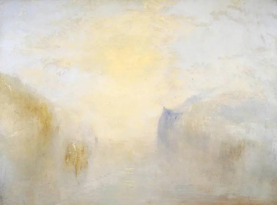 Nascer do sol, com um barco entre as cabeceiras - J. M. W. Turner