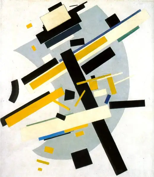 Supremus #58: Jaune et Noir - Kazimir Malevich - Alpha Reproduction