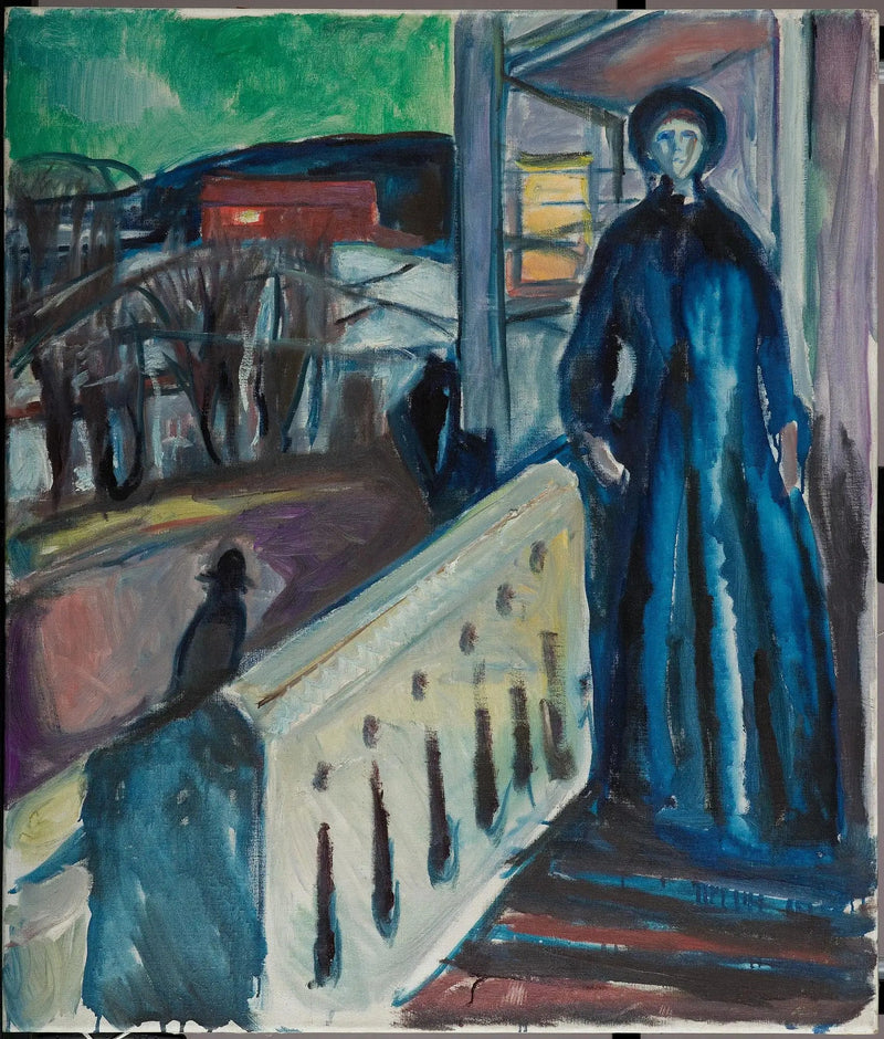 Na escada da varanda - Edvard Munch