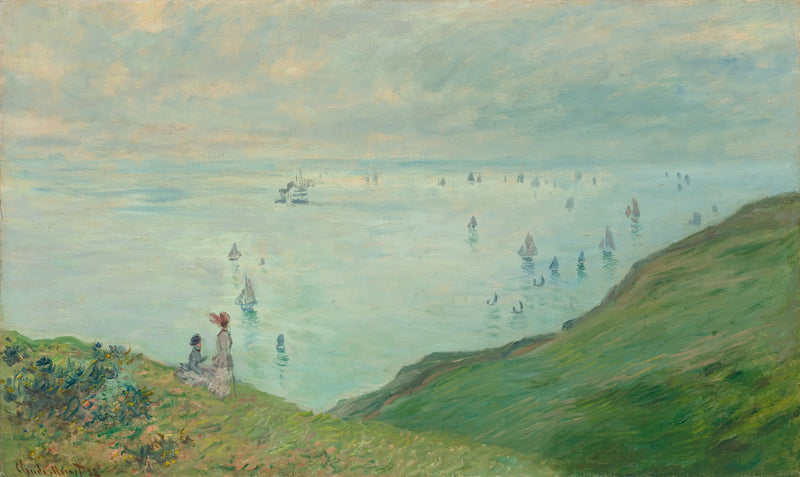 Na Falésia em Dieppe - Claude Monet