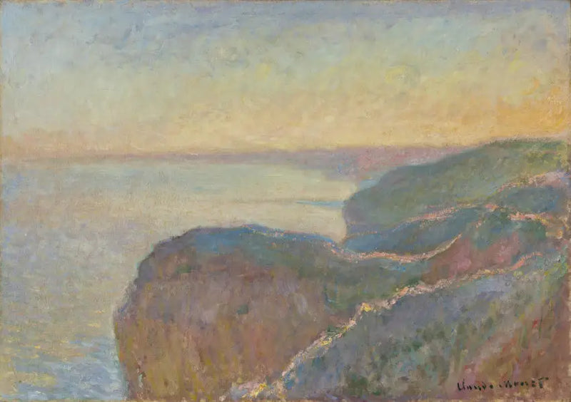 Na falésia de Dieppe - Claude Monet