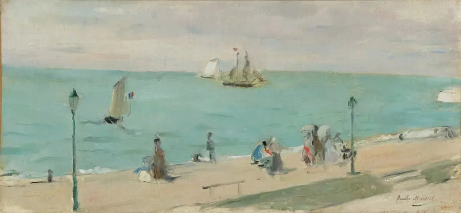 Na praia - Berthe Morisot
