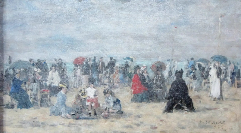 Na praia de Trouville - Eugène Boudin