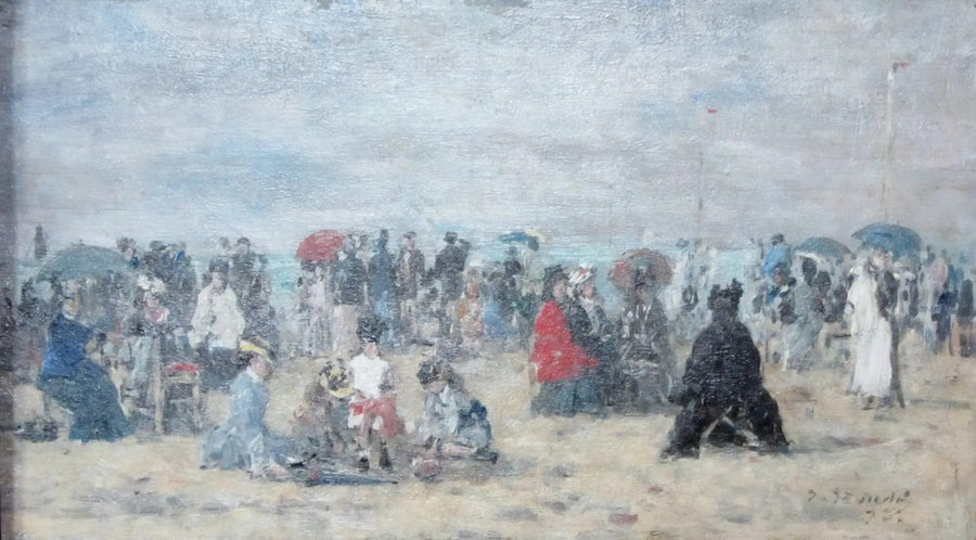 Na praia de Trouville - Eugène Boudin
